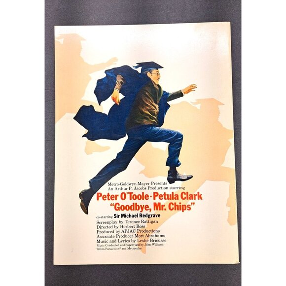 Vintage Goodbye Mr. Chips Vocal Selections Music 1969 Movie Songbook O'Toole - Picture 2 of 9